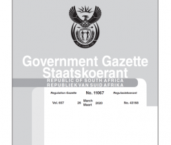 Government Gazette 26 March 2020 No.11067